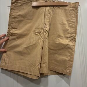 Classic Tan Flat Front Men's Shorts